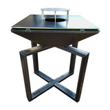 Brasero corten pied croisé acier